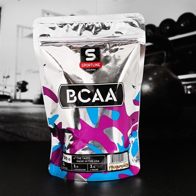 Аминокислоты SportLine BCAA 2:1:1, фруктовый пунш, 300 г - фото 1999433
