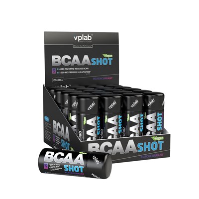 VPLAB BCAA Shot / 20 ампул / Черный Смородина - фото 1999467