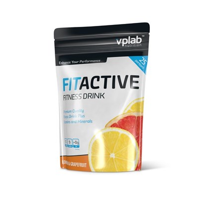 Изотоник VPLAB FitActive Fitness Drink, лимон/грейпфрут, 500 г - фото 1999481