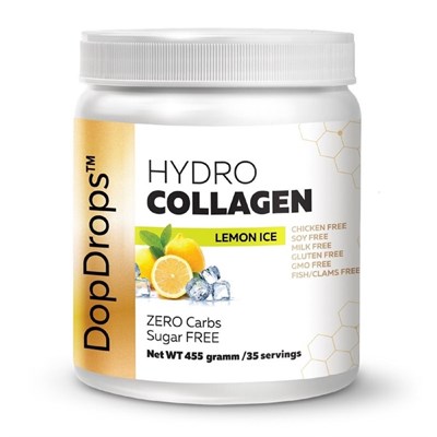 Коллаген DopDrops Hydro Collagen, лед, лимон, 455г. - фото 1999489