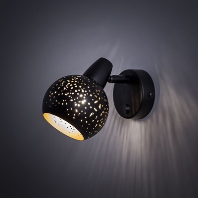 Светильник Деко, 1x60Вт Е14 чёрный, золото - фото 1999627