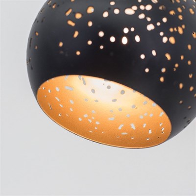 Светильник Деко, 1x60Вт Е14 чёрный, золото - фото 1999629