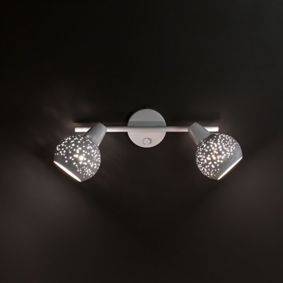 Светильник Деко, 2x60Вт Е14 белый - фото 1999632