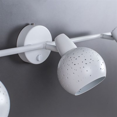 Светильник Деко, 3x60Вт Е14 белый - фото 1999643