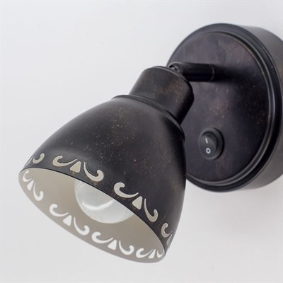 Светильник Робуста, 1x60Вт Е14 венге, белый - фото 1999669