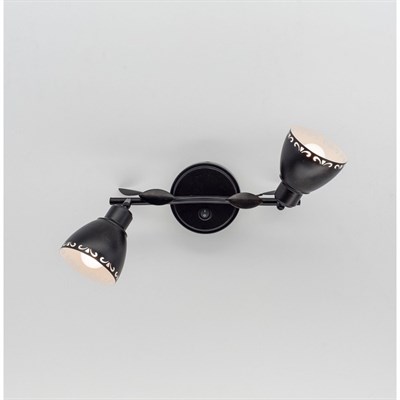 Светильник Робуста, 2x60Вт Е14 венге, белый - фото 1999675