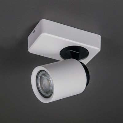 Светильник Норман, 1x50Вт GU10 белый, чёрный - фото 1999692