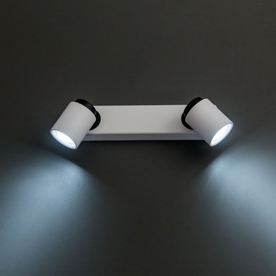 Светильник Норман, 2x50Вт GU10 белый, чёрный - фото 1999697