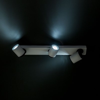 Светильник Норман, 3x50Вт GU10 белый, чёрный - фото 1999704