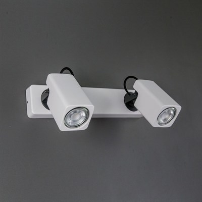 Светильник Норман, 2x50Вт GU10 белый, чёрный - фото 1999712