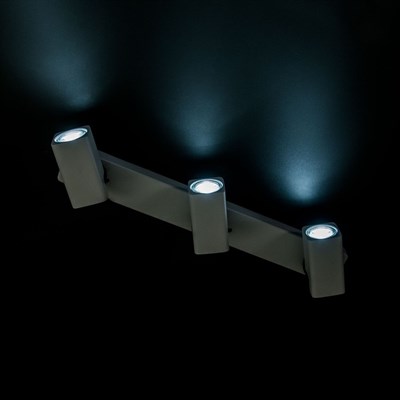 Светильник Норман, 3x50Вт GU10 белый, чёрный - фото 1999719