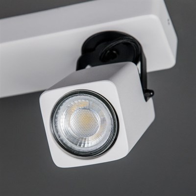 Светильник Норман, 3x50Вт GU10 белый, чёрный - фото 1999721