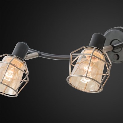 Светильник Таверна, 3x60Вт Е14 чёрный - фото 1999739