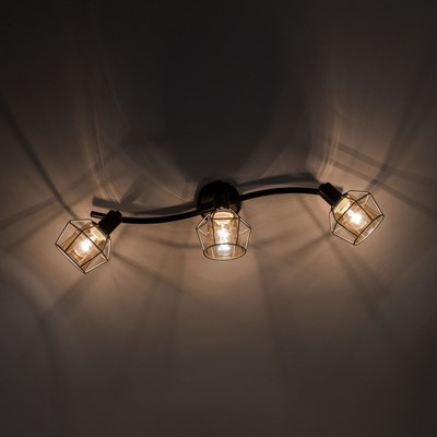 Светильник Таверна, 3x60Вт Е14 чёрный - фото 1999743