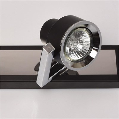 Светильник "Арно", 2x50Вт GU10, цвет чёрный, хром - фото 1999786