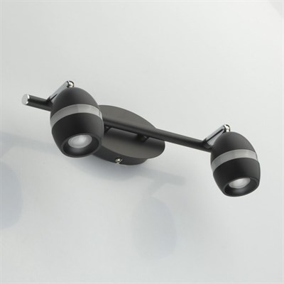 Светильник "Этингер", 2x4Вт LED 3000K 640лм, цвет чёрный - фото 1999908