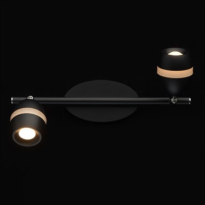 Светильник "Этингер", 2x4Вт LED 3000K 640лм, цвет чёрный - фото 1999909