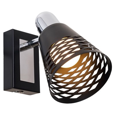 Светильник 3408/1 1х40Вт Е14 черный 10х18х16см - фото 1999969