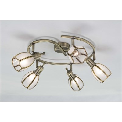 Потолочный светильник CL522651 "Альтен-2" 5x60W E14 бронза 56x56x16 см - фото 2000140