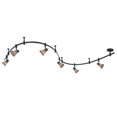 Светильник трек CL560165 "Трек Классик" 6x60W E14 коричневый 12x300x26 см - фото 2000173