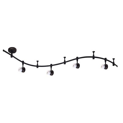 Светильник трек CL561145 "Трек Акцент" 4x50W GU10 коричневый 11x200x26,5 см - фото 2000185