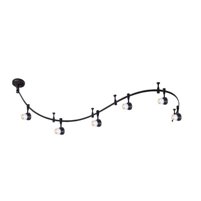 Светильник трек CL561165 "Трек Акцент" 6x50W GU10 коричневый 11x200x26,5 см - фото 2000189