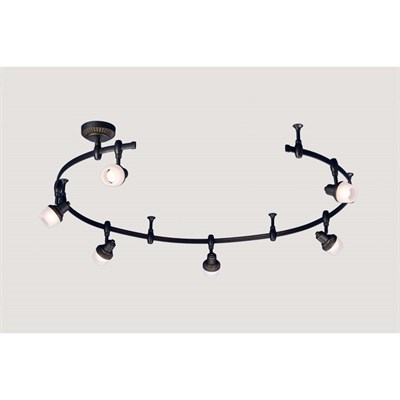 Светильник трек CL562161 "Антиб" 6x60W E14 кофейный 11x300x23,5 см - фото 2000195