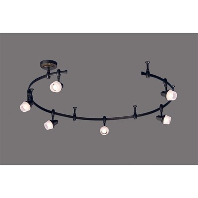 Светильник трек CL562161 "Антиб" 6x60W E14 кофейный 11x300x23,5 см - фото 2000196