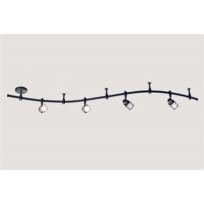 Светильник трек CL563141 "Реймс" 4x60W E14 кофейный 11x200x23,5 см - фото 2000199