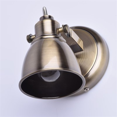 Люстра спот "Ринген" 1x40W E14 античная бронза 15x16x19см - фото 2000202