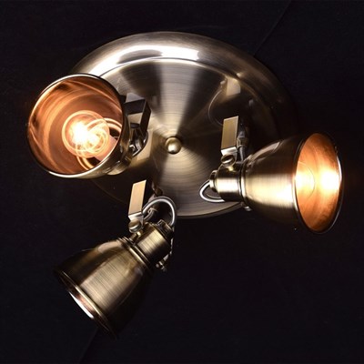 Люстра спот "Ринген" 3x40W E14 античная бронза 33x31x19см - фото 2000212