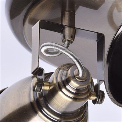 Люстра спот "Ринген" 3x40W E14 античная бронза 33x31x19см - фото 2000215