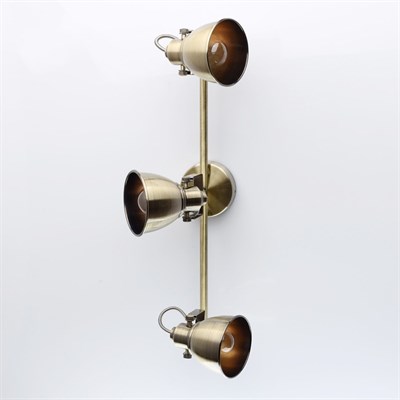 Люстра спот "Ринген" 3x40W E14 античная бронза 22x62,5x14см - фото 2000219