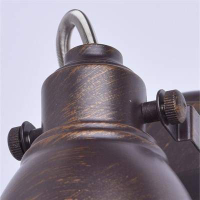 Люстра спот "Ринген" 1x40W E14 кофейный, золотистый 15x16x19см - фото 2000232