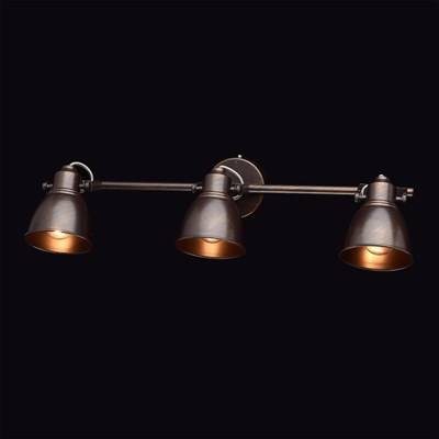 Люстра спот "Ринген" 3x40W E14 кофейный, золотистый 22x62,5x14см - фото 2000242