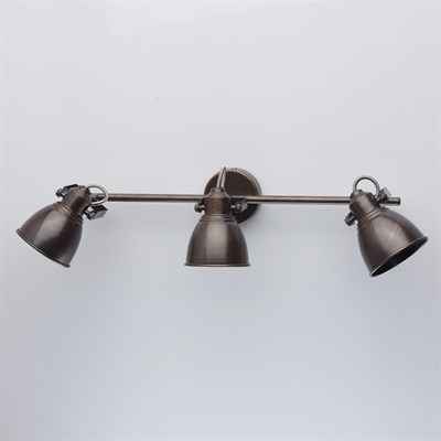 Люстра спот "Ринген" 3x40W E14 кофейный, золотистый 22x62,5x14см - фото 2000244