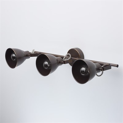 Люстра спот "Ринген" 3x40W E14 кофейный, золотистый 22x62,5x14см - фото 2000246