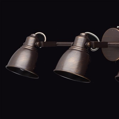 Люстра спот "Ринген" 3x40W E14 кофейный, золотистый 22x62,5x14см - фото 2000247