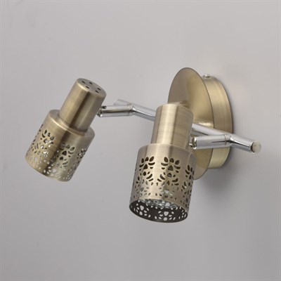 Люстра спот "Азур" 2x35W GU10 античная бронза 12x42x16см - фото 2000259