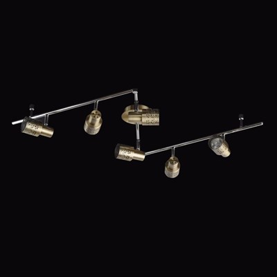 Люстра спот "Азур" 6x35W GU10 античная бронза 12x164x16см - фото 2000264