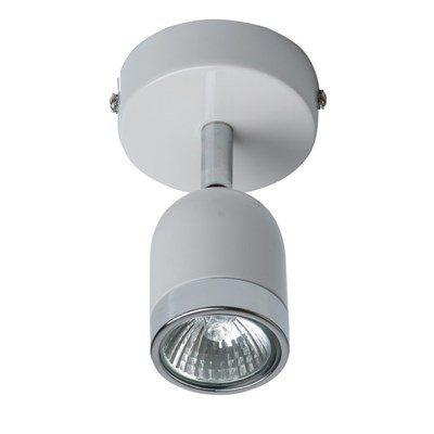 Люстра спот "Орион" 1x35W GU10 белый, хром 12x8x14см - фото 2000273