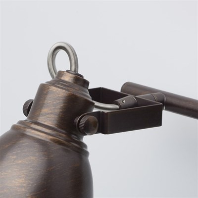 Люстра спот "Ринген" 2x40W E14 кофейный, золотистый 22x39x16см - фото 2000296