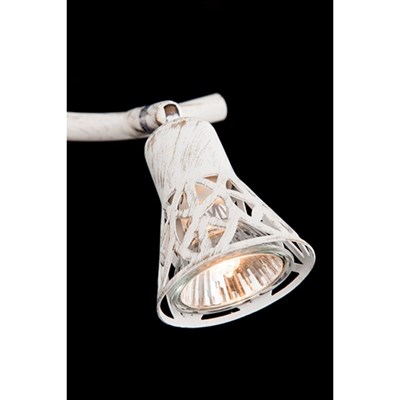 Спот Alaska 2x50Вт G5.3 белый, золотая патина 35x15x14см - фото 2000310