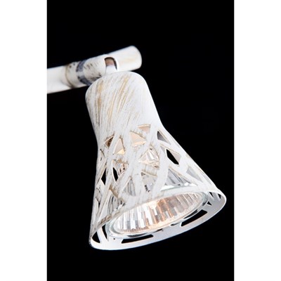 Спот Alaska 3x50Вт G5.3 белый, золотая патина 54x15x14см - фото 2000312