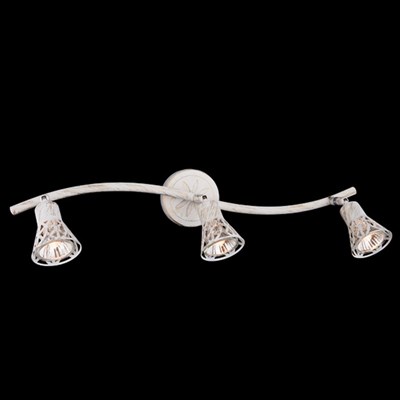 Спот Alaska 3x50Вт G5.3 белый, золотая патина 54x15x14см - фото 2000313