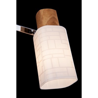 Спот Savier 3x40Вт Е14 хром, дерево 48x17x15см - фото 2000320