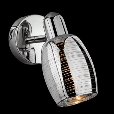 Спот Polaris 1x40Вт Е14 хром 8x16x16см - фото 2000325