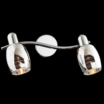 Спот Polaris 2x40Вт Е14 хром 34x18x17см - фото 2000330