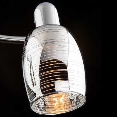 Спот Polaris 2x40Вт Е14 хром 34x18x17см - фото 2000331