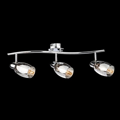 Спот Polaris 3x40Вт Е14 хром 54x18x17см - фото 2000333